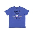 thumbnail image 1 of Inktastic Nana and Papa Love Me Heart Grandchild Youth T-Shirt, 1 of 5