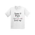thumbnail image 1 of Inktastic Nana and Papa Love Me Heart Grandchild Youth T-Shirt, 1 of 5