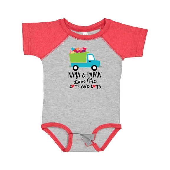 Inktastic Nana and Papaw Grandson Truck Boys Baby Bodysuit