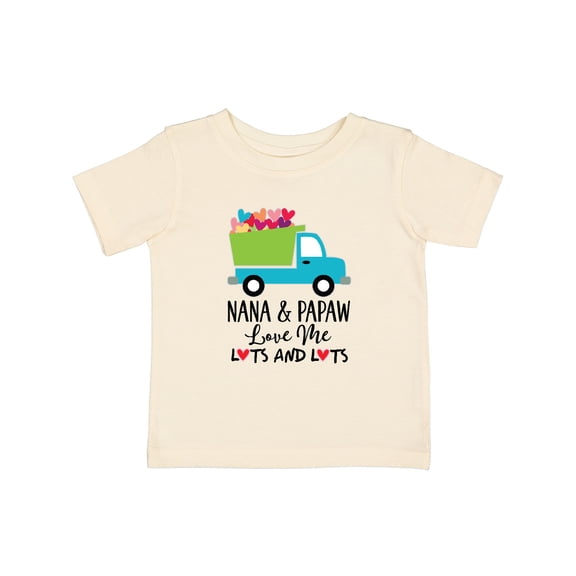 Inktastic Nana and Papaw Grandson Truck Boys Baby T-Shirt