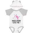 thumbnail image 1 of Inktastic Nana and Papaw Love Me Girls Baby Bodysuit, 1 of 5