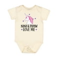 thumbnail image 1 of Inktastic Nana and Papaw Love Me Girls Baby Bodysuit, 1 of 5