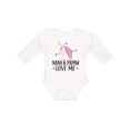 thumbnail image 1 of Inktastic Nana and Papaw Love Me Girls Long Sleeve Baby Bodysuit, 1 of 5