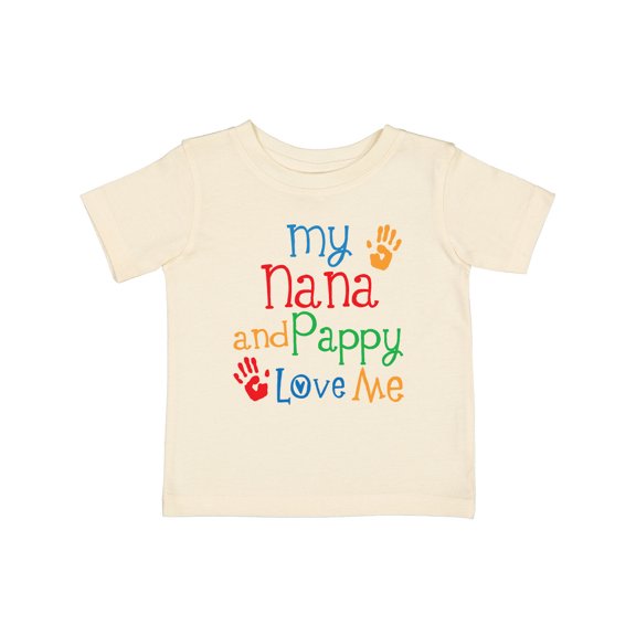 Inktastic Nana and Pappy Love Me Boys or Girls Baby T-Shirt