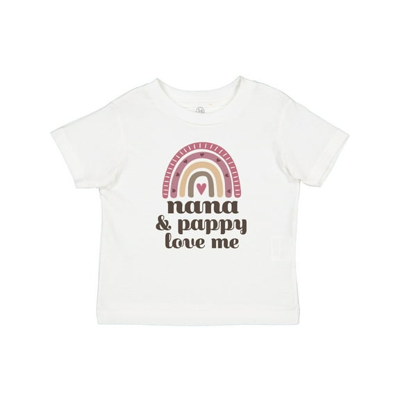 Inktastic Nana and Pappy Love Me Rainbow Girls Baby T-Shirt