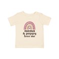 thumbnail image 1 of Inktastic Nana and Pappy Love Me Rainbow Girls Baby T-Shirt, 1 of 5