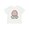 thumbnail image 1 of Inktastic Nana and Pappy Love Me Rainbow Girls Toddler T-Shirt, 1 of 5
