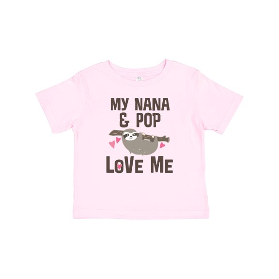 Inktastic Nana and Pop Love Me Sloth Girls Baby T-Shirt