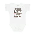 thumbnail image 1 of Inktastic Nana and Poppop Love Me Girls Baby Bodysuit, 1 of 5