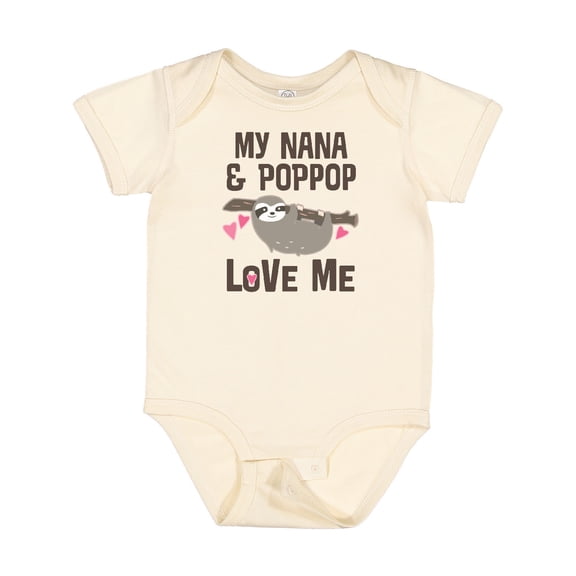 Inktastic Nana and Poppop Love Me Girls Baby Bodysuit
