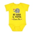thumbnail image 1 of Inktastic Nana and Poppa Love Me Grandchild Elephant Boys or Girls Baby Bodysuit, 1 of 5