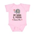 thumbnail image 1 of Inktastic Nana and Poppa Love Me Grandchild Elephant Boys or Girls Baby Bodysuit, 1 of 4