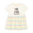 thumbnail image 1 of Inktastic Nana and Poppa Love Me Grandchild Elephant Girls Baby Dress, 1 of 5