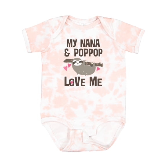 Inktastic Nana and Poppop Love Me Girls Baby Bodysuit