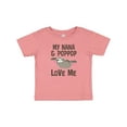thumbnail image 1 of Inktastic Nana and Poppop Love Me Girls Baby T-Shirt, 1 of 5