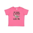 thumbnail image 1 of Inktastic Nana and Poppop Love Me Girls Baby T-Shirt, 1 of 5