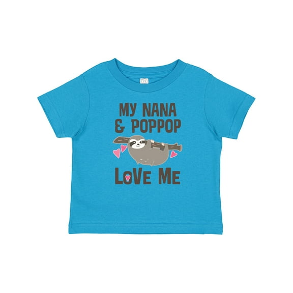 Inktastic Nana and Poppop Love Me Girls Toddler T-Shirt