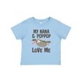 thumbnail image 1 of Inktastic Nana and Poppop Love Me Girls Toddler T-Shirt, 1 of 5