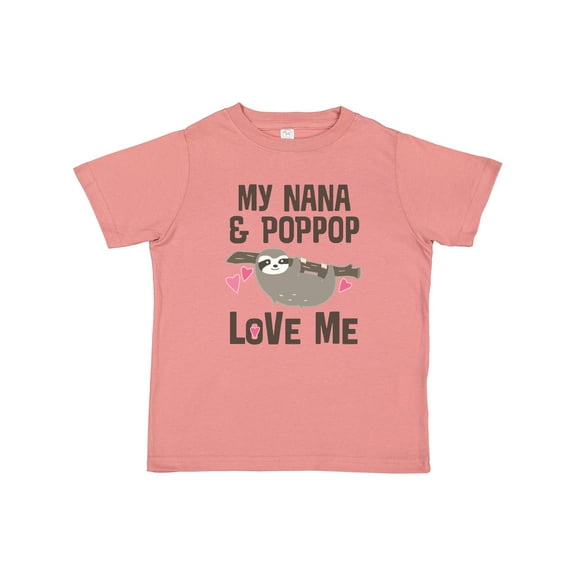 Inktastic Nana and Poppop Love Me Girls Toddler T-Shirt