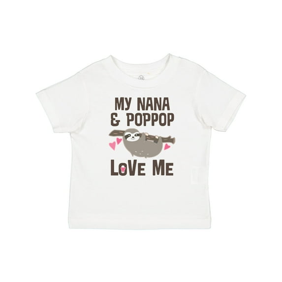 Inktastic Nana and Poppop Love Me Girls Toddler T-Shirt