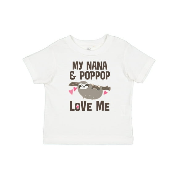 Inktastic Nana and Poppop Love Me Girls Toddler T-Shirt