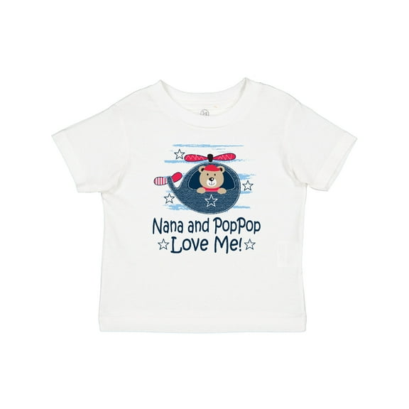 Inktastic Nana and Poppop Love Me Grandchild Bear Boys Baby T-Shirt