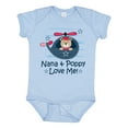 thumbnail image 1 of Inktastic Nana and Poppy Love Me Boys Baby Bodysuit, 1 of 5