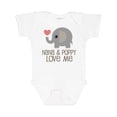 thumbnail image 1 of Inktastic Nana and Poppy Love Me Boys or Girls Baby Bodysuit, 1 of 5