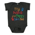 thumbnail image 1 of Inktastic Nana and Poppy Love Me Boys or Girls Baby Bodysuit, 1 of 5