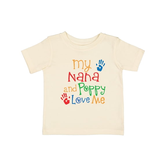 Inktastic Nana and Poppy Love Me Boys or Girls Baby T-Shirt