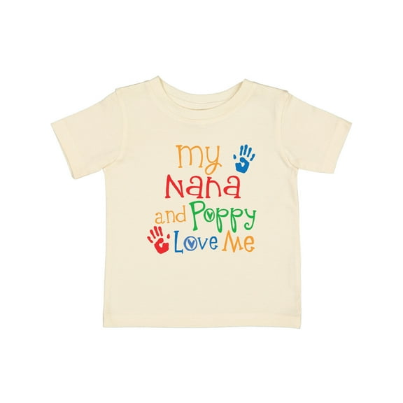 Inktastic Nana and Poppy Love Me Boys or Girls Baby T-Shirt