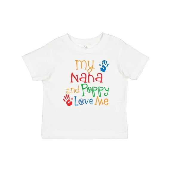 Inktastic Nana and Poppy Love Me Boys or Girls Baby T-Shirt