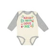 thumbnail image 1 of Inktastic Nana and Poppy Love Me Boys or Girls Long Sleeve Baby Bodysuit, 1 of 5