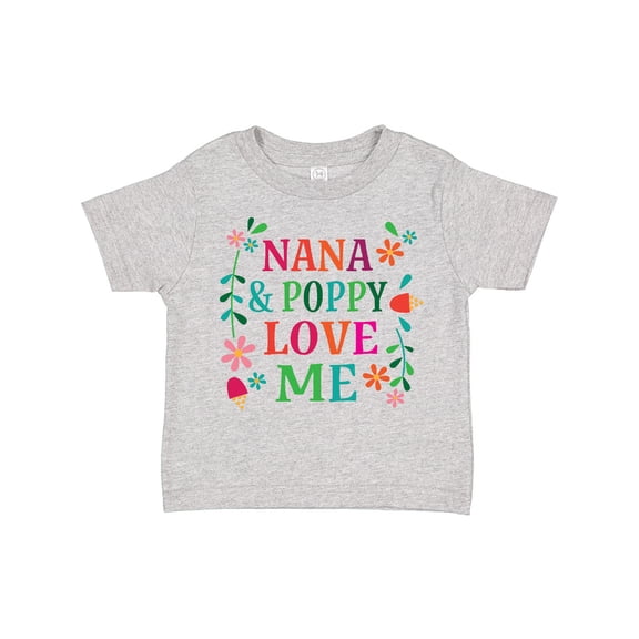 Inktastic Nana and Poppy Love Me Boys or Girls Toddler T-Shirt