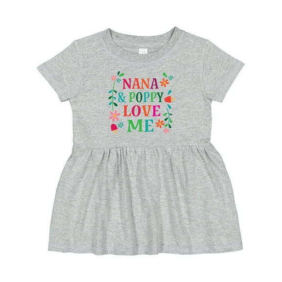 Inktastic Nana and Poppy Love Me Girls Baby Dress