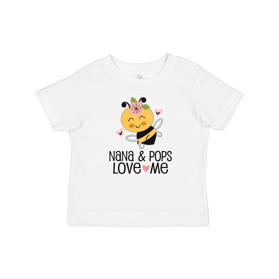 Inktastic Nana and Pops Honeybee Grandchild Girls Baby T-Shirt