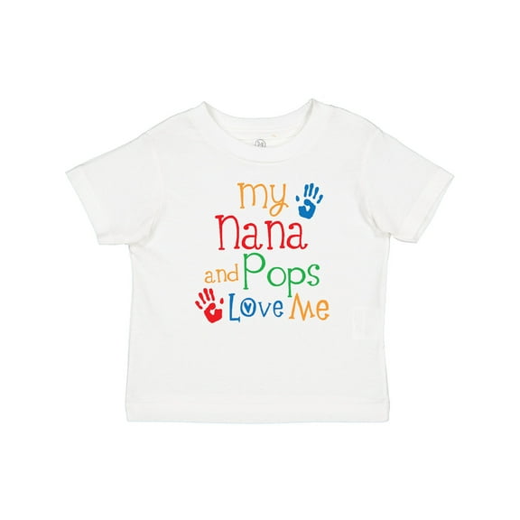 Inktastic Nana and Pops Love Me Grandson Granddaughter Boys or Girls Baby T-Shirt