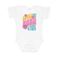 thumbnail image 1 of Inktastic Nana and Pops Love Me Retro Flowered Girls Baby Bodysuit, 1 of 5
