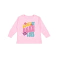 thumbnail image 1 of Inktastic Nana and Pops Love Me Retro Flowered Girls Long Sleeve Toddler T-Shirt, 1 of 5