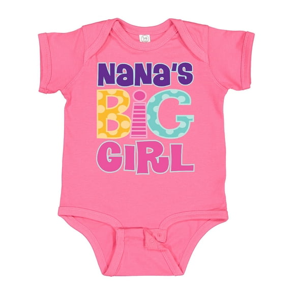 Inktastic Nana's Big Girl Girls Baby Bodysuit
