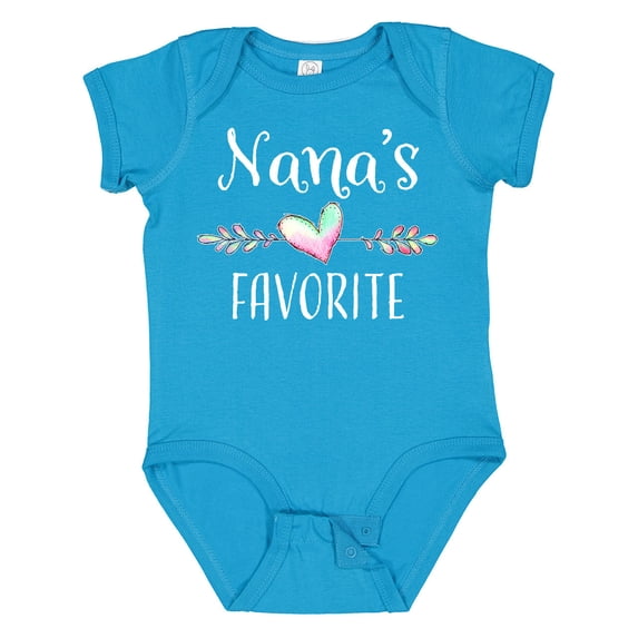 Inktastic Nana's Favorite- Heart Grandchild Boys or Girls Baby Bodysuit