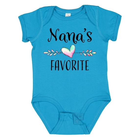 Inktastic Nana's Favorite- Heart Grandchild Boys or Girls Baby Bodysuit