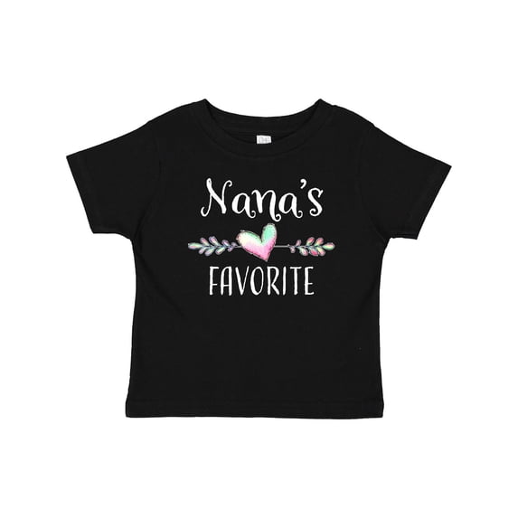 Inktastic Nana's Favorite Heart Grandchild Boys or Girls Baby T-Shirt