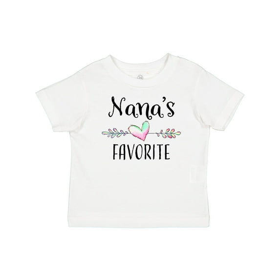 Inktastic Nana's Favorite Heart Grandchild Boys or Girls Baby T-Shirt