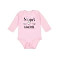 thumbnail image 1 of Inktastic Nana's Favorite- Heart Grandchild Boys or Girls Long Sleeve Baby Bodysuit, 1 of 5