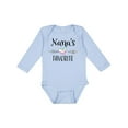 thumbnail image 1 of Inktastic Nana's Favorite- Heart Grandchild Boys or Girls Long Sleeve Baby Bodysuit, 1 of 5