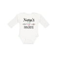 thumbnail image 1 of Inktastic Nana's Favorite- Heart Grandchild Boys or Girls Long Sleeve Baby Bodysuit, 1 of 5
