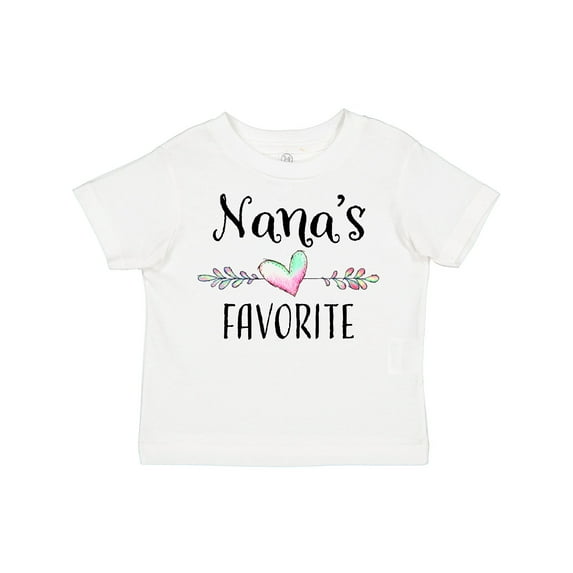 Inktastic Nana's Favorite- Heart Grandchild Boys or Girls Toddler T-Shirt