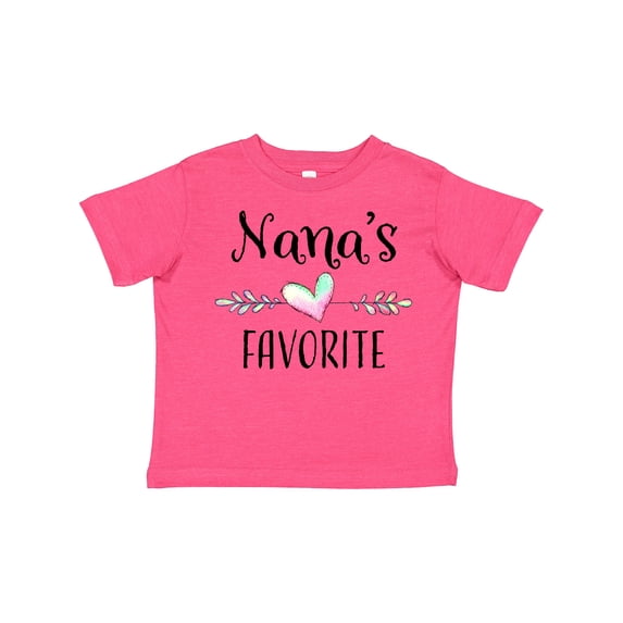 Inktastic Nana's Favorite- Heart Grandchild Boys or Girls Toddler T-Shirt