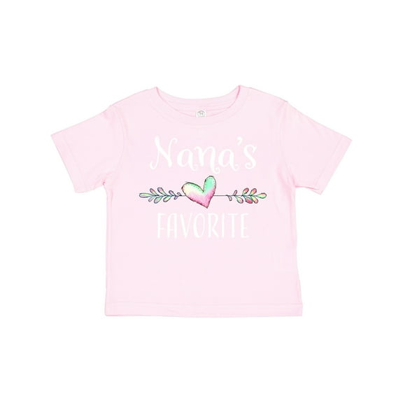 Inktastic Nana's Favorite Heart Grandchild Boys or Girls Toddler T-Shirt
